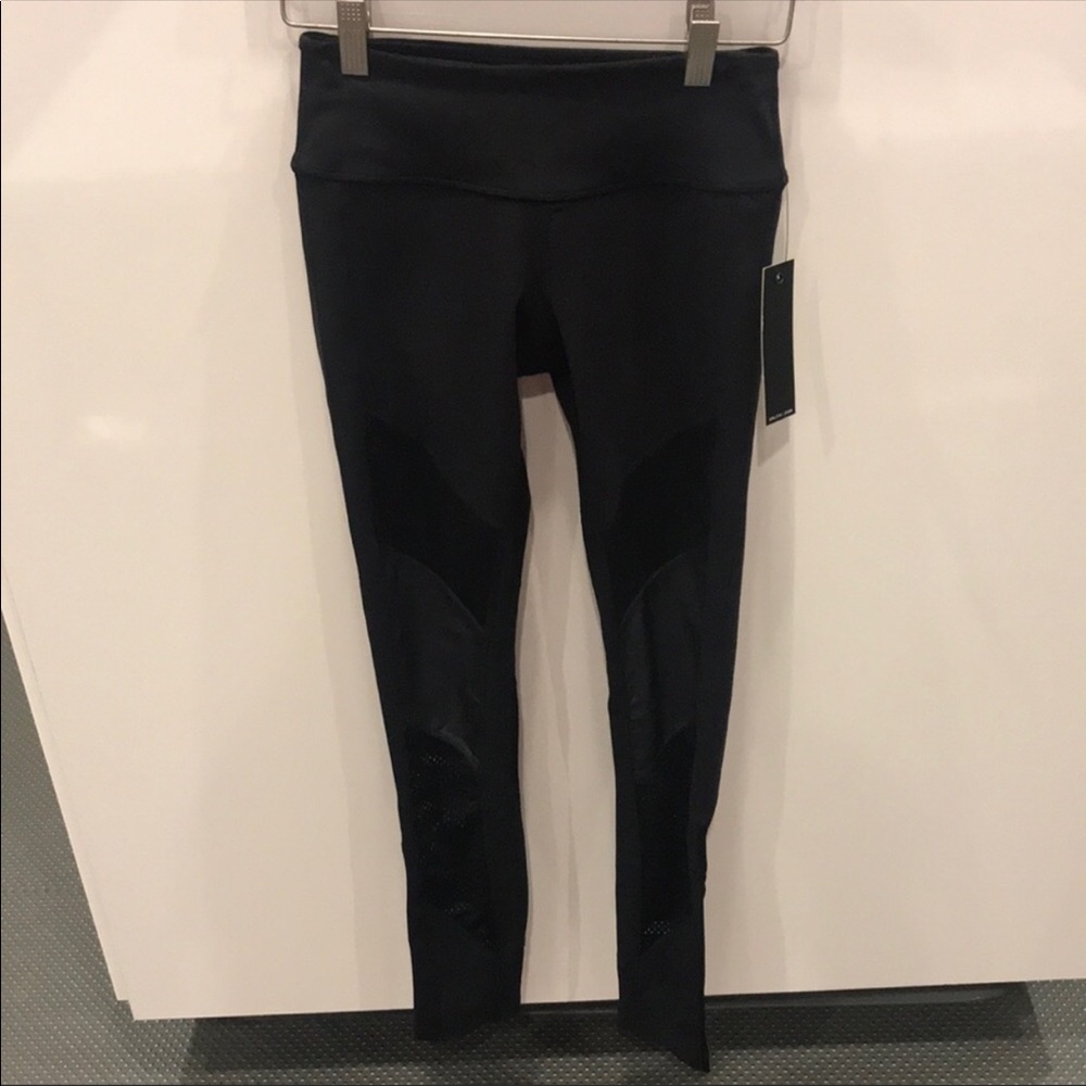 Splits 59 Leggings - mesh & faux leather panels